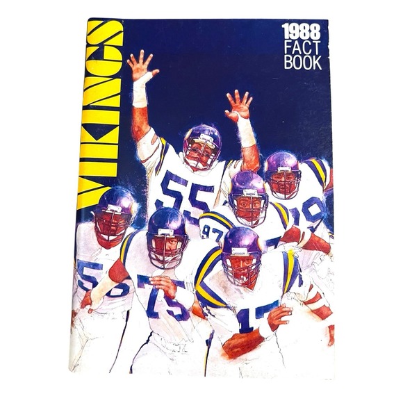 Lot of 3 Vintage Minnesota Vikings NFL Media Guide Yearbook 1988, 1998, 2006 - Picture 2 of 6